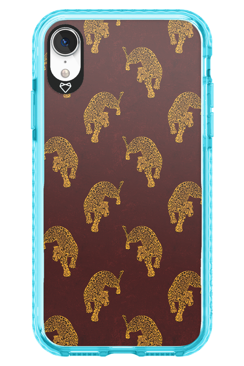 Burgundy Leopard Pattern - Apple iPhone XR