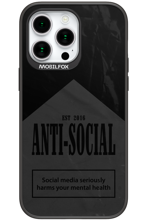 ANTI-SOCIAL (BLVCK) 2.0 - Apple iPhone 15 Pro Max