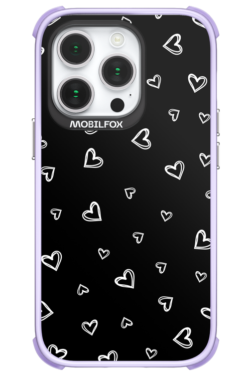 Monochrome Hearts 2.0 - Apple iPhone 14 Pro