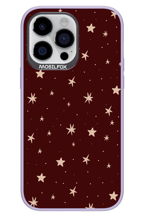 Burgundy Stars - Apple iPhone 14 Pro Max