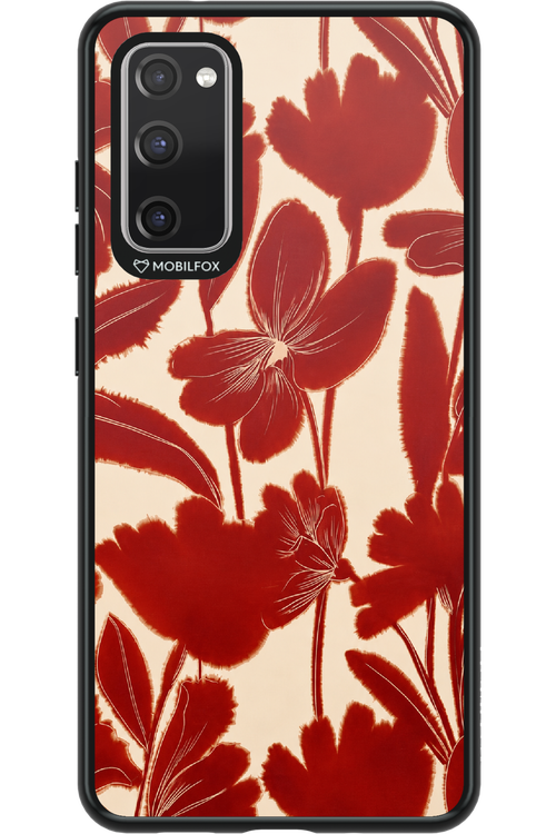 Burgundy Flowers 2.0 - Samsung Galaxy S20 FE