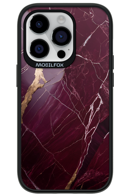 Burgundy Marble - Apple iPhone 14 Pro