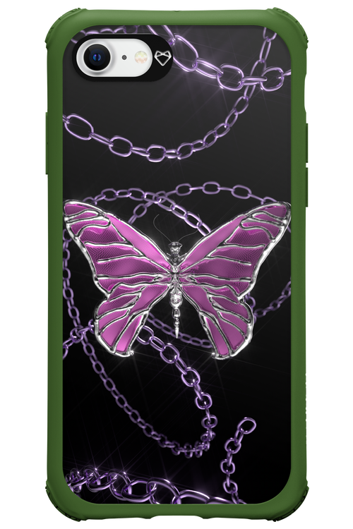 Butterfly Necklace - Apple iPhone SE 2020