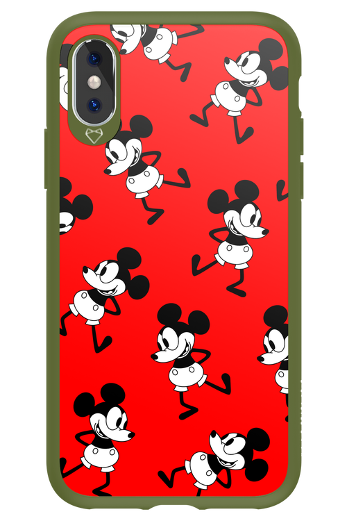 Iconic Mouse (red pattern) - Apple iPhone X