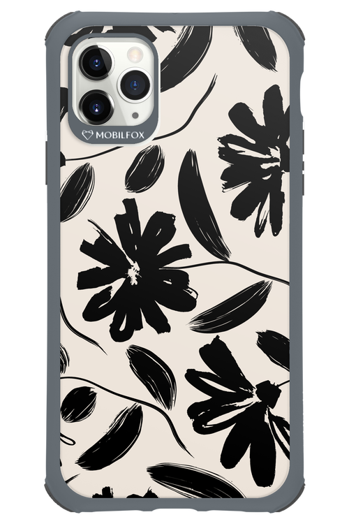 Monochrome Flowerss - Apple iPhone 11 Pro Max