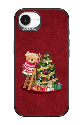 Christmas Bear (Burgundy) - Apple iPhone 16e