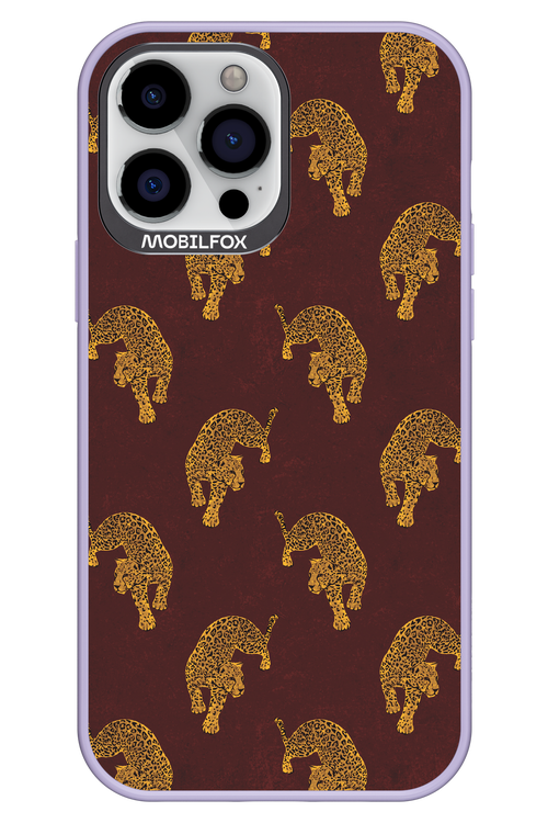 Burgundy Leopard Pattern - Apple iPhone 13 Pro Max