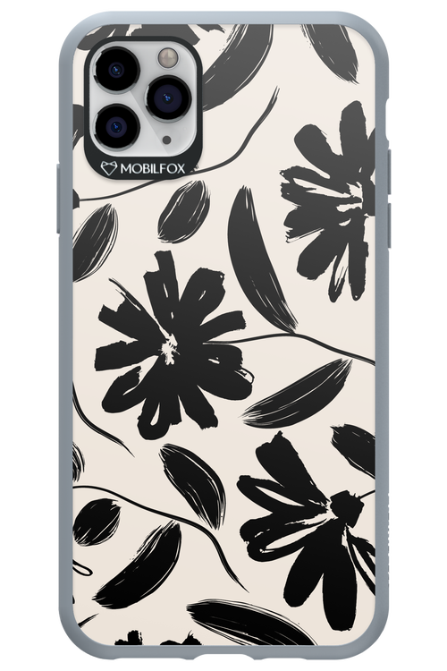 Monochrome Flowerss - Apple iPhone 11 Pro Max