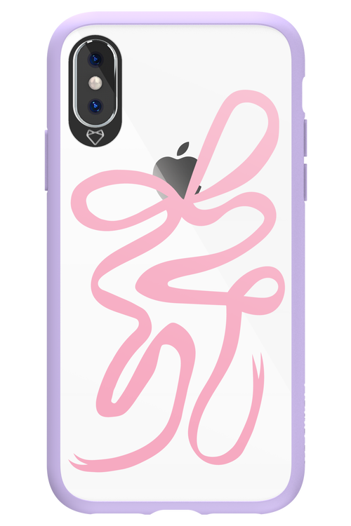 Pink Bow - Apple iPhone X