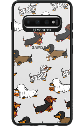Scary Dachshund (Transparent) - Samsung Galaxy S10+