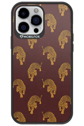 Burgundy Leopard Pattern - Apple iPhone 13 Pro Max