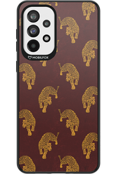 Burgundy Leopard Pattern - Samsung Galaxy A73