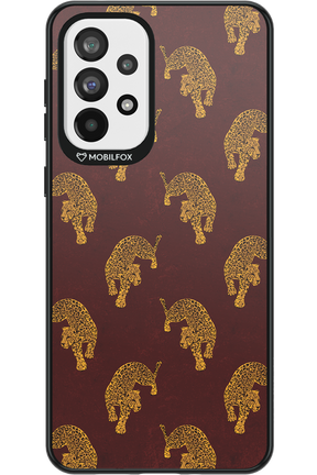 Burgundy Leopard Pattern - Samsung Galaxy A73