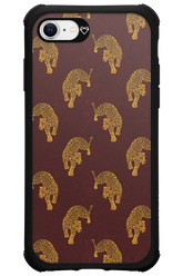 Burgundy Leopard Pattern - Apple iPhone 7