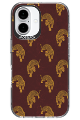 Burgundy Leopard Pattern - Apple iPhone 16