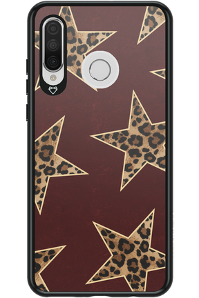 Wild Stars Burgundy - Huawei P30 Lite