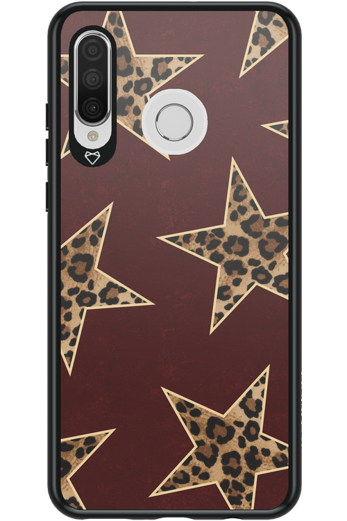 Wild Stars Burgundy - Huawei P30 Lite