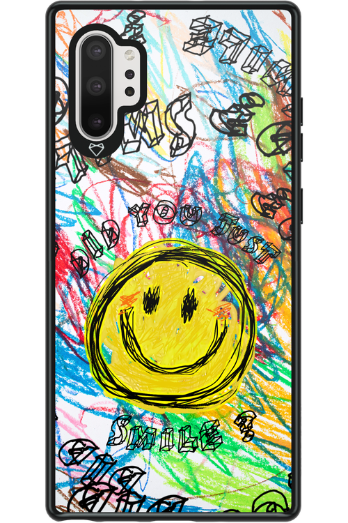 Crayon Smiley Colorful - Samsung Galaxy Note 10+