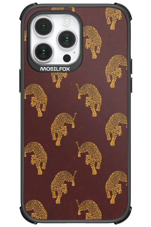 Burgundy Leopard Pattern - Apple iPhone 14 Pro Max