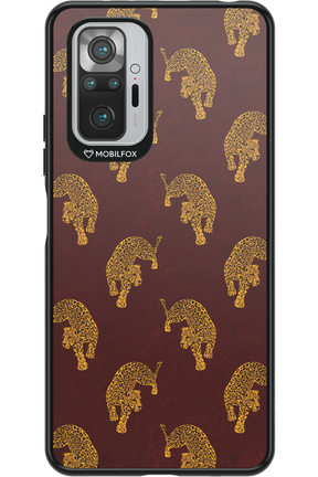 Burgundy Leopard Pattern - Xiaomi Redmi Note 10 Pro