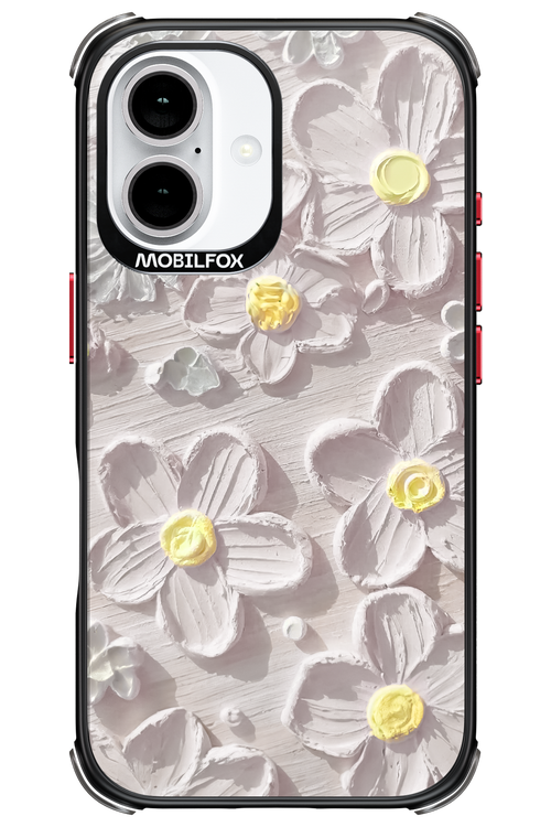 White Flowers - Apple iPhone 16