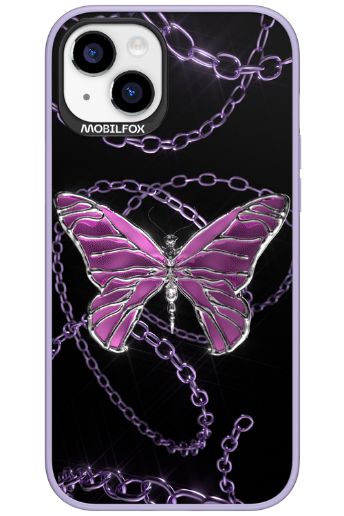 Butterfly Necklace - Apple iPhone 15 Plus