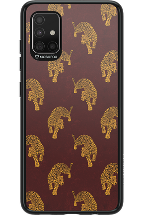 Burgundy Leopard Pattern - Samsung Galaxy A51