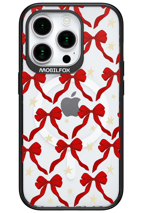 Bow & Stars (Transparent) - Apple iPhone 15 Pro