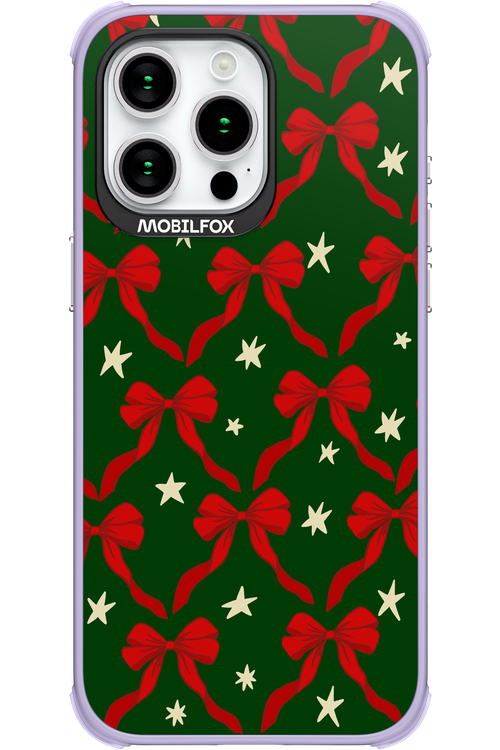 Bow & Stars (Green) - Apple iPhone 15 Pro Max
