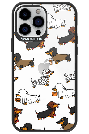 Scary Dachshund (Transparent) - Apple iPhone 13 Pro Max
