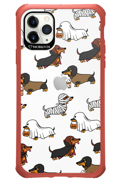 Scary Dachshund (Transparent) - Apple iPhone 11 Pro Max