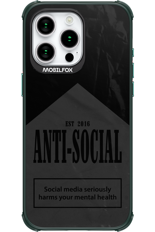 ANTI-SOCIAL (BLVCK) 2.0 - Apple iPhone 15 Pro Max