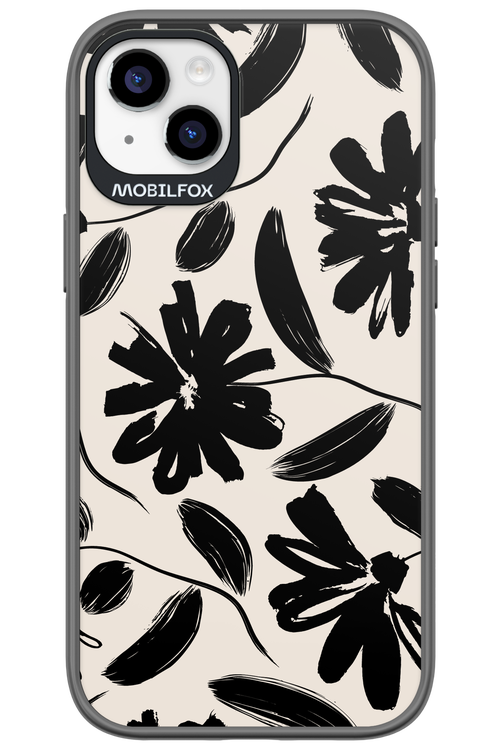 Monochrome Flowerss 2.0 - Apple iPhone 14 Plus