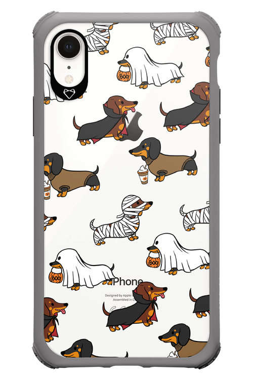 Scary Dachshund (Transparent) - Apple iPhone XR