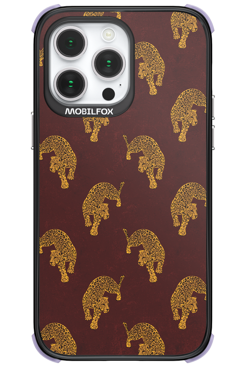 Burgundy Leopard Pattern - Apple iPhone 14 Pro Max