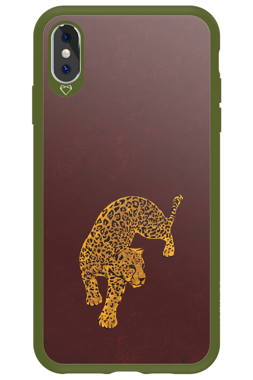 Burgundy Leopard - Apple iPhone XS Max