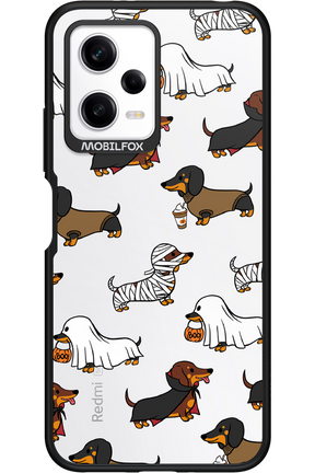 Scary Dachshund (Transparent) - Xiaomi Redmi Note 12 5G