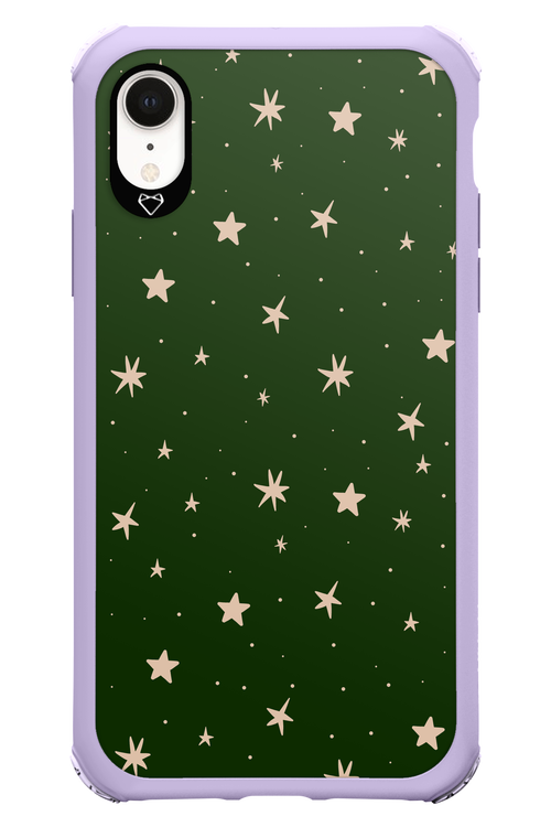 Forest Green Stars - Apple iPhone XR