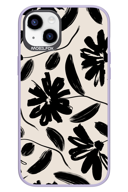 Monochrome Flowerss 2.0 - Apple iPhone 14 Plus