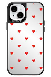 Mini Hearts Red Mirror 2.0 - Apple iPhone 14