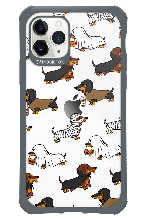 Scary Dachshund (Transparent) - Apple iPhone 11 Pro