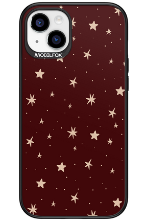 Burgundy Stars - Apple iPhone 15 Plus