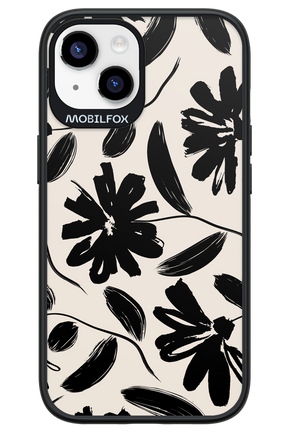 Monochrome Flowerss - Apple iPhone 14