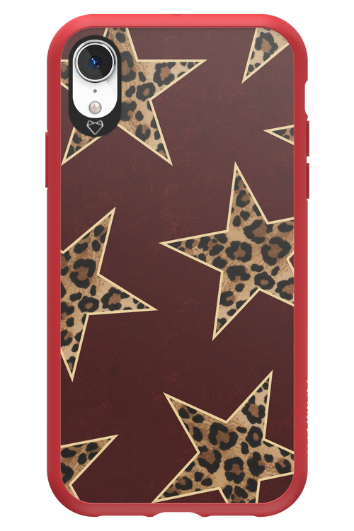 Wild Stars Burgundy - Apple iPhone XR