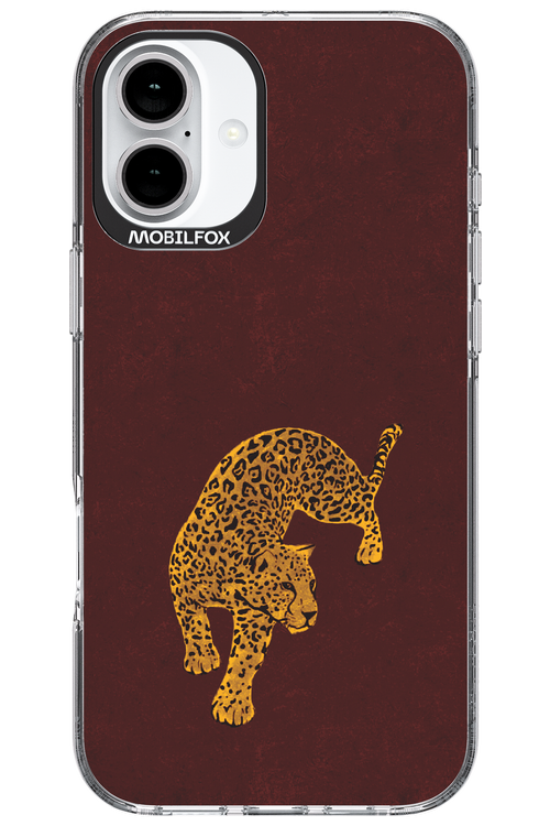 Burgundy Leopard - Apple iPhone 16 Plus