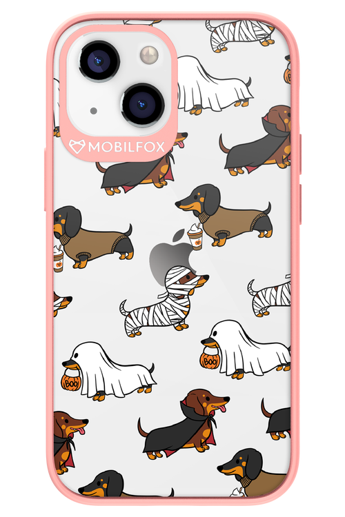 Scary Dachshund (Transparent) - Apple iPhone 13 Mini
