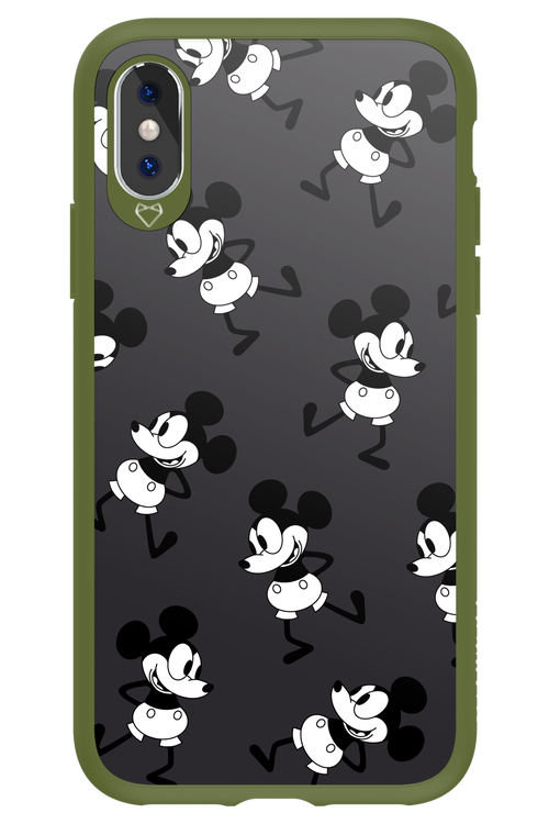 Iconic Mouse (antracite pattern) - Apple iPhone X