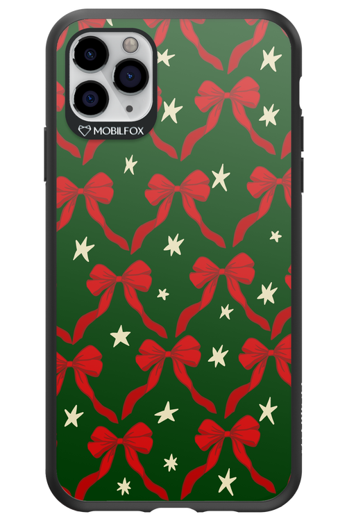 Bow & Stars (Green) - Apple iPhone 11 Pro Max