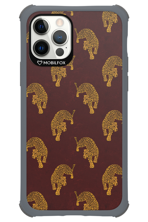 Burgundy Leopard Pattern - Apple iPhone 12 Pro