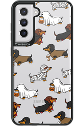 Scary Dachshund (Transparent) - Samsung Galaxy S21 FE